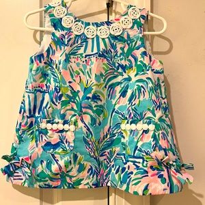 Lilly Pulitzer baby girls 12-18 month dress and bloomer set